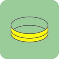 armband gevulde geel icoon vector