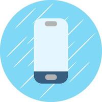 smartphone vlak blauw cirkel icoon vector