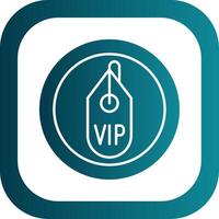 vip glyph helling ronde hoek icoon vector