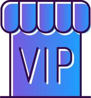 vip helling gevulde icoon vector