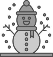 sneeuwman filay icoon vector