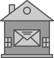 huis mail filay icoon vector