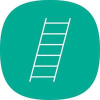 ladder lijn kromme icoon vector