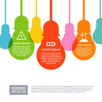 Elektriciteit Infographics Set vector