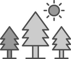 pijnboom bomen filay icoon vector
