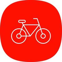 fiets lijn kromme icoon vector
