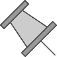 Duwen pin filay icoon vector