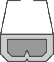 3d bril filay icoon vector