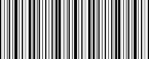 zwart wit verticaal lijn naadloos patroon.barcode patroon vector