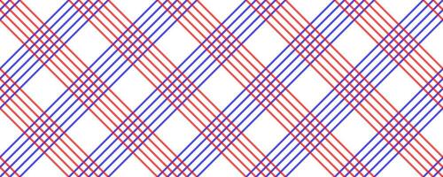 diagonaal rood blauw Schotse ruit naadloos patroon vector