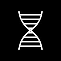 dna glyph omgekeerd pictogram vector