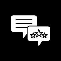 feedback glyph omgekeerd pictogram vector