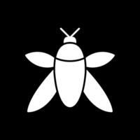 insect glyph omgekeerd icoon vector