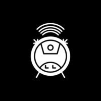 wifi glyph omgekeerd pictogram vector