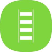 ladder glyph kromme icoon vector