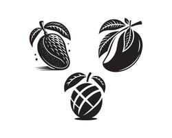 mango silhouet icoon grafisch logo ontwerp vector