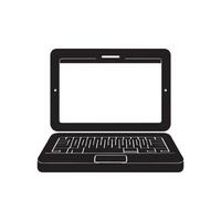laptop icoon grafisch logo ontwerp vector