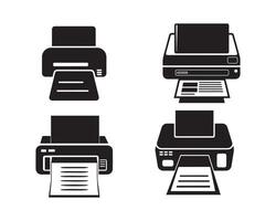 printer silhouet icoon grafisch logo ontwerp vector