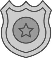 Politie insigne filay icoon vector