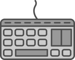 toetsenbord filay icoon vector