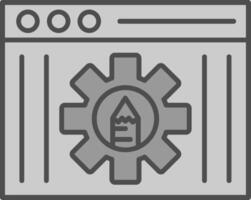 Bewerk gereedschap filay icoon vector