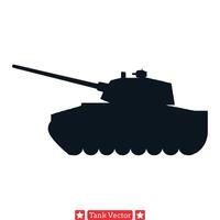 gepantserd divisie uitgebreid verzameling van tank silhouetten vector
