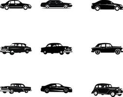 stad leven essentials taxi silhouetten voor dynamisch illustraties vector