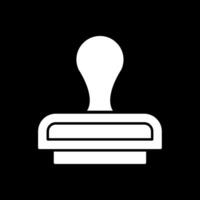 stempel glyph omgekeerd pictogram vector