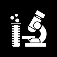 laboratorium glyph omgekeerd icoon vector