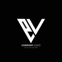 ev alfabet brieven initialen monogram logo vector