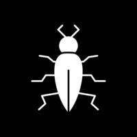 insect glyph omgekeerd icoon vector