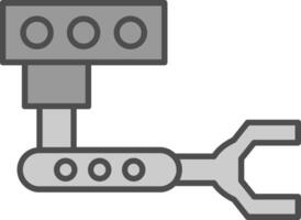industrieel robot filay icoon vector