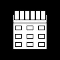 kalender glyph omgekeerd pictogram vector