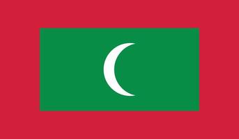 Maldiven vlag illustratie. Maldiven nationaal vlag. vector