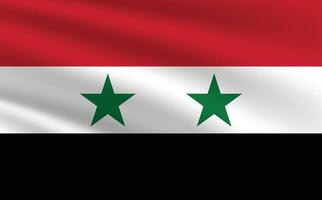 Syrië vlag illustratie. Syrië nationaal vlag. golvend Syrië vlag. vector