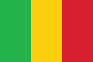 Mali vlag illustratie. Mali nationaal vlag. vector