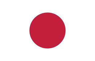 Japan vlag illustratie. Japan nationaal vlag. vector