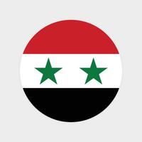 Syrië nationaal vlag illustratie. Syrië ronde vlag. vector