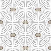 naadloos patroon met madeliefjes of zonnen in kunst deco stijl vector