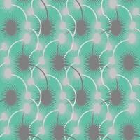 naadloos patroon met monochromatisch stekelig roofzuchtig bloemen Aan stengels in kunst deco stijl vector