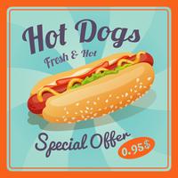 Hotdog-poster vector