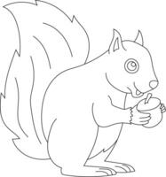 schets eekhoorn clip art. tekening dieren clip art. tekenfilm wild dieren clip art voor geliefden van dieren in het wild vector