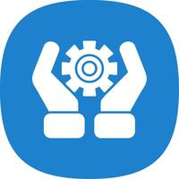 industrie glyph kromme icoon vector