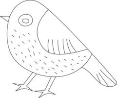 schattig weinig vogel clip art vlak ontwerp. vogel vlak illustratie vector