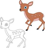 hert clip art set. tekenfilm wild dieren clip art reeks voor geliefden van dieren in het wild vector