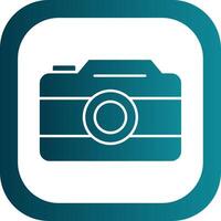 foto camera glyph helling ronde hoek icoon vector