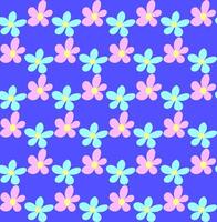 naadloos bloemen patroon in de het formulier van delicaat bloemen Aan een blauw achtergrond vector