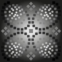 monochroom abstract patroon in de het formulier van meetkundig vormen Aan een grijs achtergrond vector