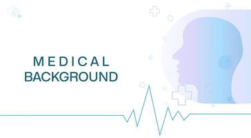 medisch moleculair achtergrond met medisch elementen, cardiogram. biotechnologisch concept, vernieuwend technologieën, Gezondheid zorg. vector