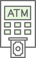 Geldautomaat machine filay icoon vector